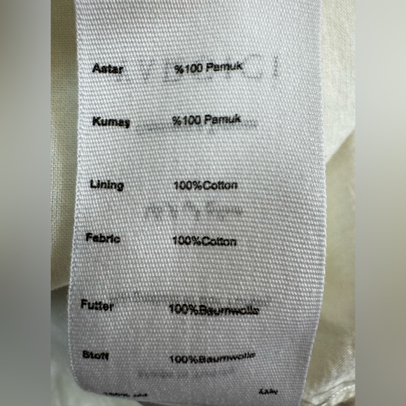 100% Cotton Dress - Crisscross Tie Back with Stitched Geometric Pattern - Picture 10 of 11